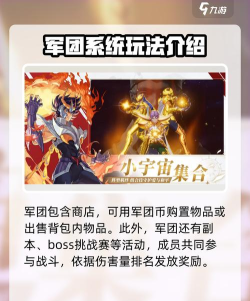 圣斗士星矢重生2军团玩法讲解 圣斗士星矢重生2军团玩法讲解
