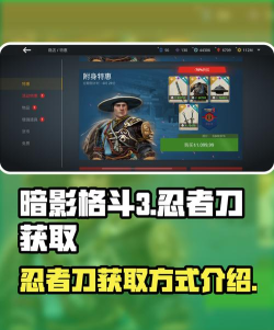 暗影格斗3忍者刀获得方法 暗影格斗3忍者刀获得方法