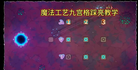魔法工艺手游九宫格踩灯解密步骤是什么 魔法工艺手游九宫格踩灯解密步骤是什么