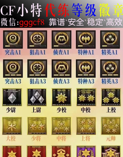 cf手游等级 cf手游等级