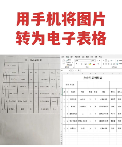 图片转成excel表格用什么软件 图片转成excel表格用什么软件