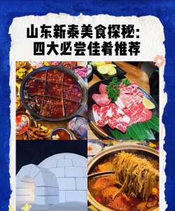 山东新泰攻略游戏,景点美食推荐,行程安排建议 山东新泰攻略游戏,景点美食推荐,行程安排建议