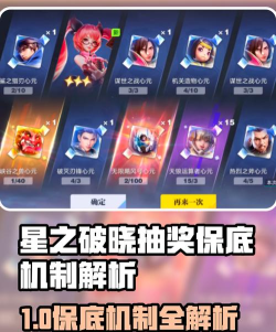 星之破晓的保底机制是什么 星之破晓的保底机制是什么