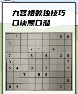 九宫格数独游戏怎么玩 九宫格数独游戏怎么玩