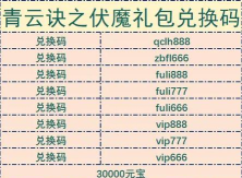 青云诀手游礼包苹果,免费领取攻略,兑换码使用教程 青云诀手游礼包苹果,免费领取攻略,兑换码使用教程