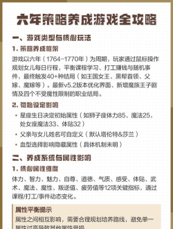 攻略养成游戏 攻略养成游戏