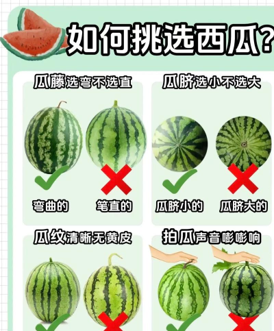 怎么样的西瓜,挑选技巧,口感判断 怎么样的西瓜,挑选技巧,口感判断