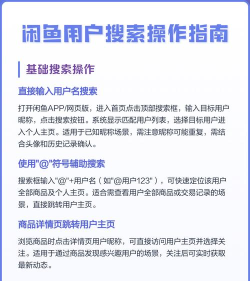 闲鱼怎么搜索用户,快速找到卖家,掌握实用技巧 闲鱼怎么搜索用户,快速找到卖家,掌握实用技巧