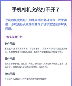 手机相机打不开怎么回事,常见原因排查,快速解决方法 手机相机打不开怎么回事,常见原因排查,快速解决方法