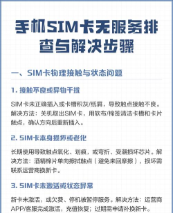 手机卡无服务怎么恢复,常见原因排查,快速解决步骤 手机卡无服务怎么恢复,常见原因排查,快速解决步骤