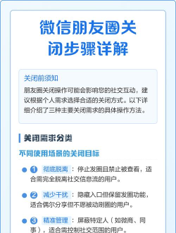 怎么关闭朋友圈功能,操作步骤详解,常见问题解答 怎么关闭朋友圈功能,操作步骤详解,常见问题解答