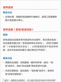 鼠标单击变双击怎么修,常见原因分析,实用解决步骤 鼠标单击变双击怎么修,常见原因分析,实用解决步骤