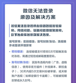 微信怎么登不上,常见原因分析,快速解决方法 微信怎么登不上,常见原因分析,快速解决方法