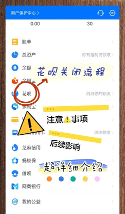 花呗如何关闭 花呗如何关闭