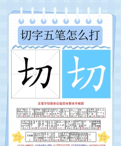 切五笔怎么打 切五笔怎么打