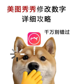 美图秀秀怎么改数字 美图秀秀怎么改数字