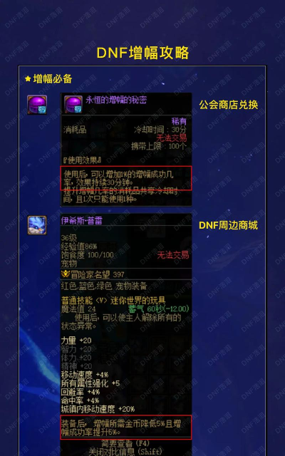 dnf怎么增幅 dnf怎么增幅