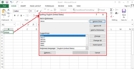 excel拼写检查用法 excel拼写检查用法
