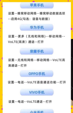 volte怎么开通 volte怎么开通
