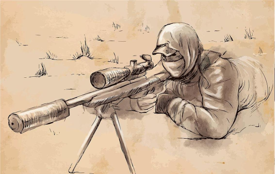 狙击手怎么画 狙击手怎么画