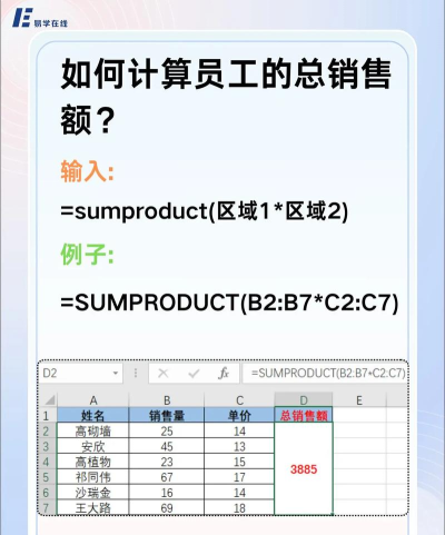 excel中总销售额怎么算 excel中总销售额怎么算