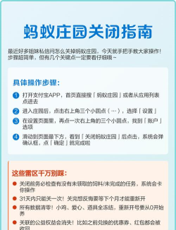 蚂蚁庄园,如何快速关闭,详细步骤解析 蚂蚁庄园,如何快速关闭,详细步骤解析