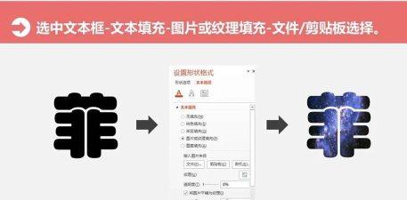 ppt如何使用图片填充文字 ppt如何使用图片填充文字