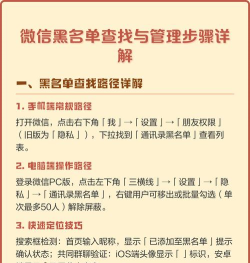 微信黑名单,查看方法详解,管理好友关系必备 微信黑名单,查看方法详解,管理好友关系必备