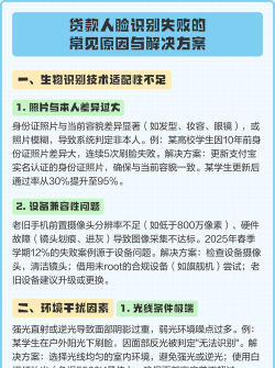 人脸验证怎么老是失败,常见原因解析,快速解决指南 人脸验证怎么老是失败,常见原因解析,快速解决指南
