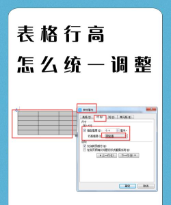 如何设置excel表格中各行等高 如何设置excel表格中各行等高