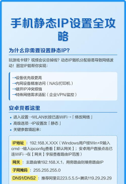 手机如何设置静态ip地址,告别网络卡顿,实现稳定连接 手机如何设置静态ip地址,告别网络卡顿,实现稳定连接
