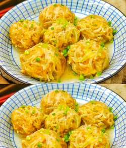 炸萝卜丸子,家常做法,酥脆不油腻 炸萝卜丸子,家常做法,酥脆不油腻