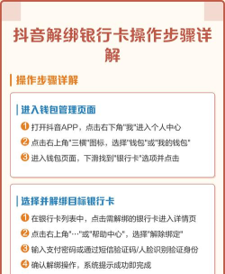 抖音怎么解绑银行卡,操作步骤详解,安全注意事项 抖音怎么解绑银行卡,操作步骤详解,安全注意事项