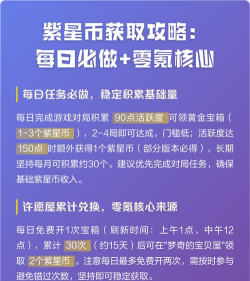 紫星币怎么获得,快速入手方法,日常积累技巧 紫星币怎么获得,快速入手方法,日常积累技巧