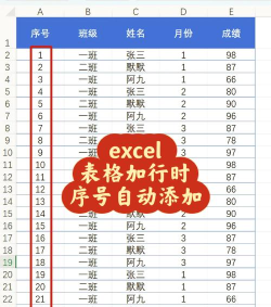 excel如何自动更新序号 excel如何自动更新序号