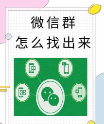 微信群怎么找出来 微信群怎么找出来