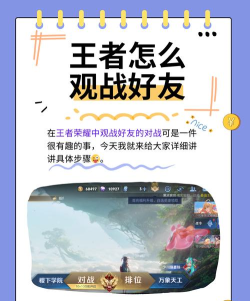 王者如何观战 王者如何观战