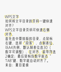 目录页码如何对齐,掌握排版技巧,提升文档美观度 目录页码如何对齐,掌握排版技巧,提升文档美观度
