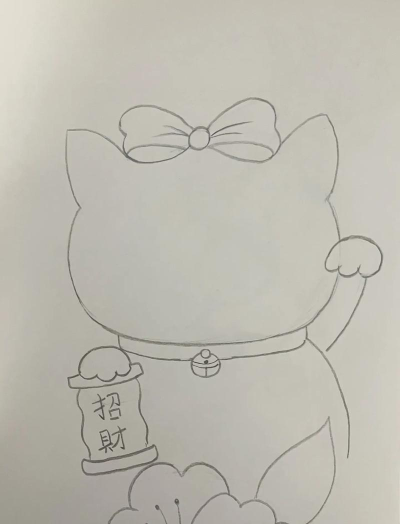 招财猫怎么画,简单步骤教学,轻松掌握绘画技巧 招财猫怎么画,简单步骤教学,轻松掌握绘画技巧