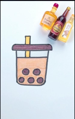 珍珠奶茶怎么画,简单步骤教学,新手也能轻松上手 珍珠奶茶怎么画,简单步骤教学,新手也能轻松上手