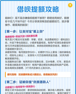 借呗怎么提额,提升额度方法,快速提额技巧 借呗怎么提额,提升额度方法,快速提额技巧