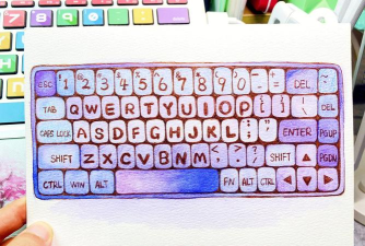 怎么画键盘 怎么画键盘