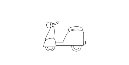 怎么画摩托车 怎么画摩托车