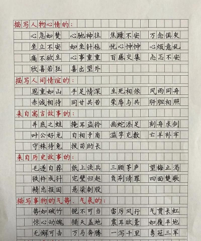 怎么写成语 怎么写成语