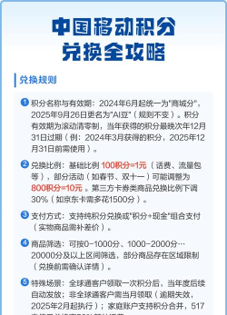 移动积分,查询方法全攻略,轻松掌握兑换技巧 移动积分,查询方法全攻略,轻松掌握兑换技巧